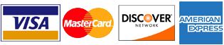 We Accept all Major Credit Cards